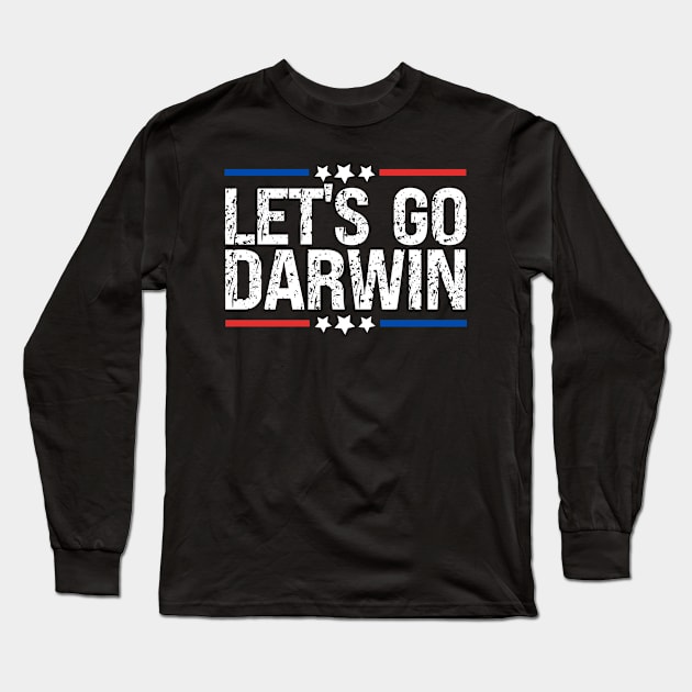 Darwin Hope Let's Go Darwin America Long Sleeve T-Shirt by BobaPenguin